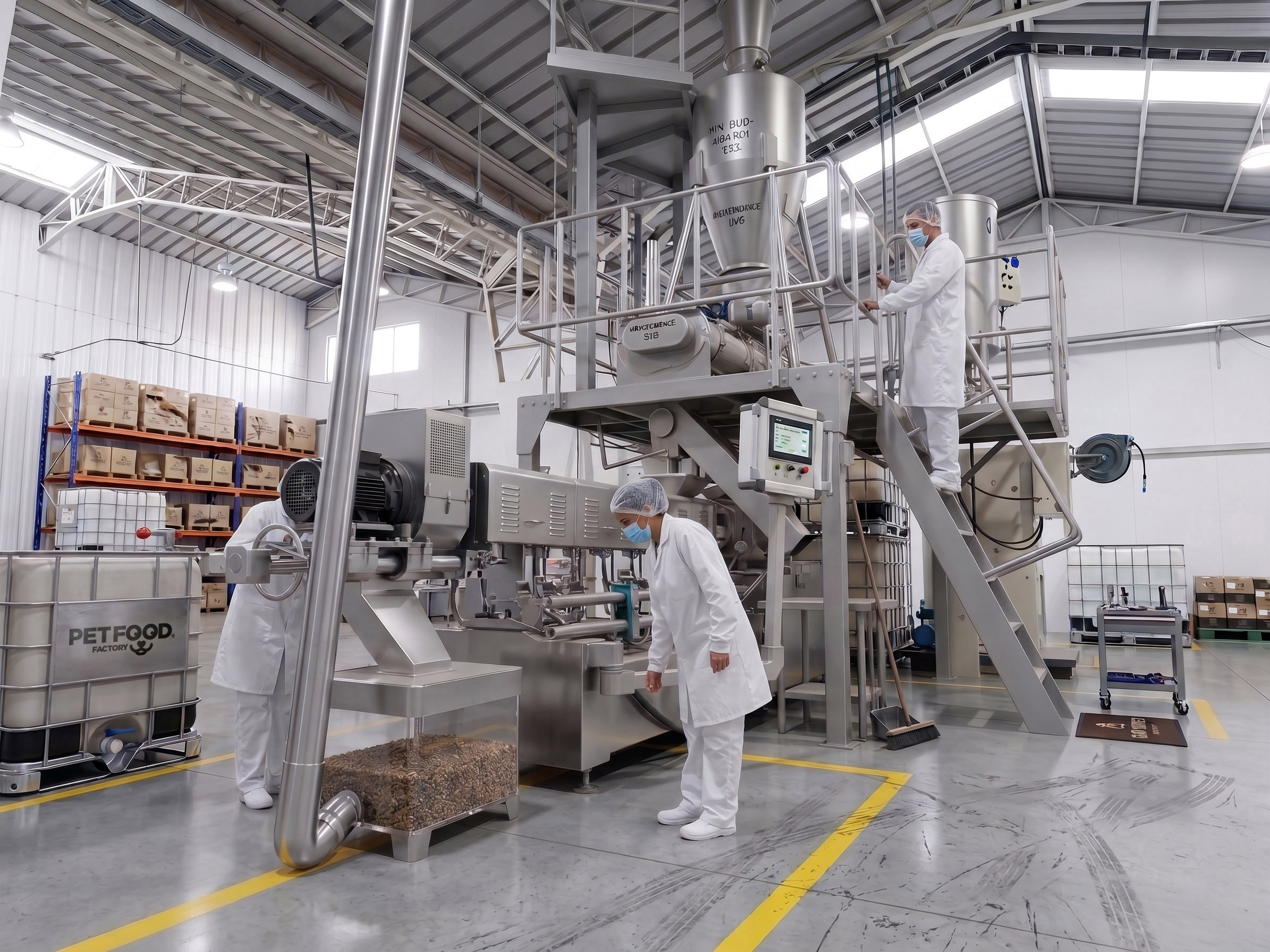 Planta de producción Pet Food Factory