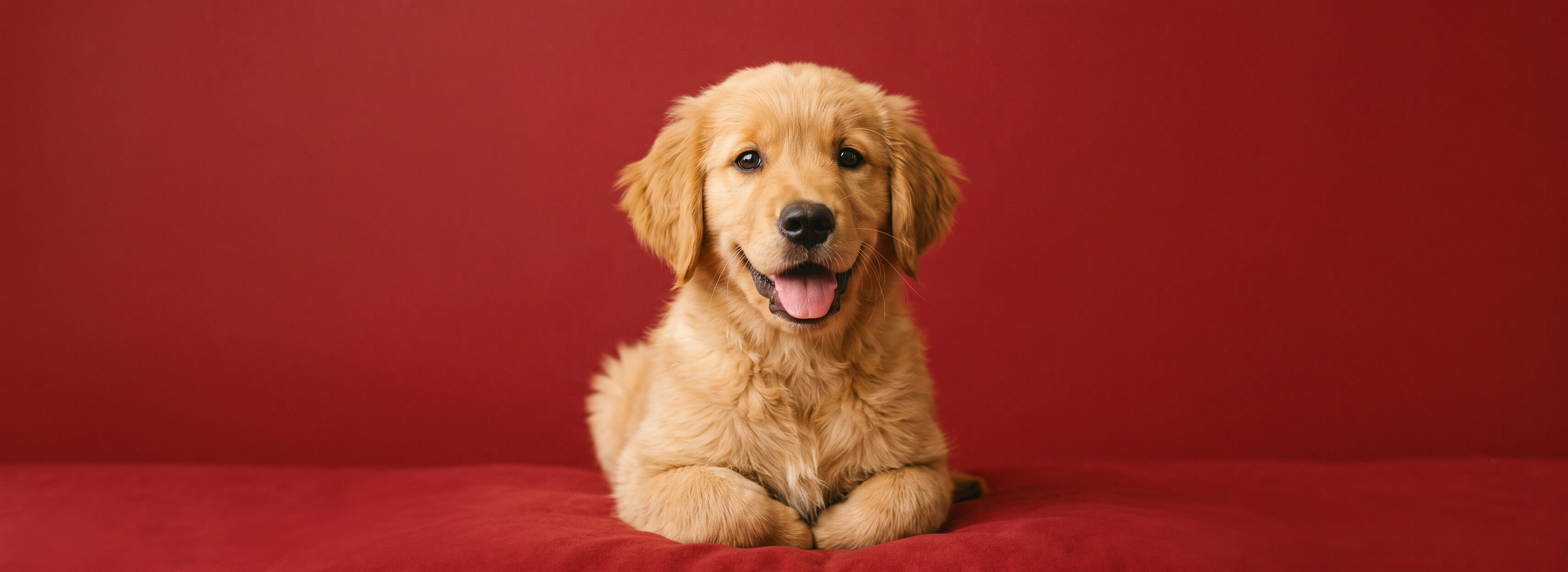 Cachorro golden retriever, alimento Pet Food Factory